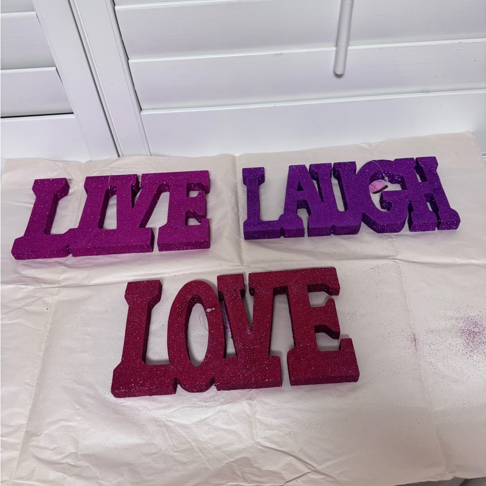 Live, Laugh, Love Valentine’s Day Nostalgic Decor Signs